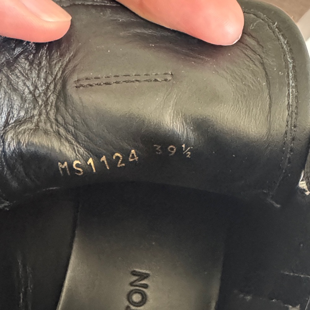 Louis Vuitton Black Monogram High-Top Sneakers with Gold Zipper - Picture 6 of 8